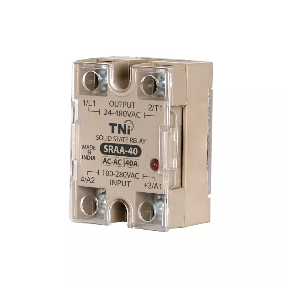 TNI AC-AC Series Solid State Relay 16 A Output and 4 to 32 V DC Operating Voltage, SRAA-16