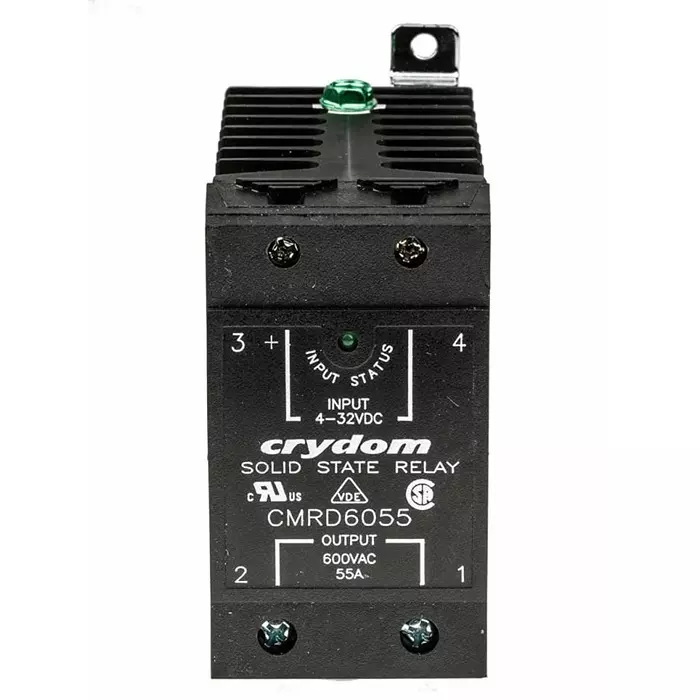 SENSATA/CRYDOM Solid State Relay CMRD60 Series 55 A Load DIN Rail Mount 660 V 32 Control, CMRD6055
