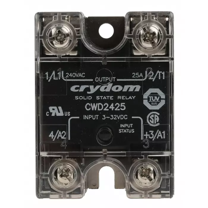 SENSATA/CRYDOM Solid State Relay CW24 Series 25 A RMS Load Panel Mount 280 V 32 Control, CWD2425