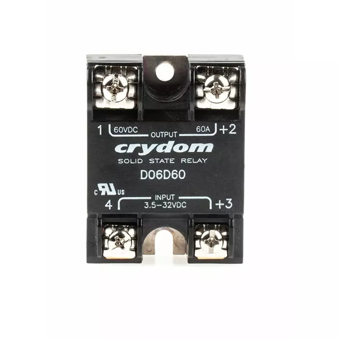 SENSATA/CRYDOM Solid State Relay 60 A Load Surface Mount V DC 32 Control, D06D60