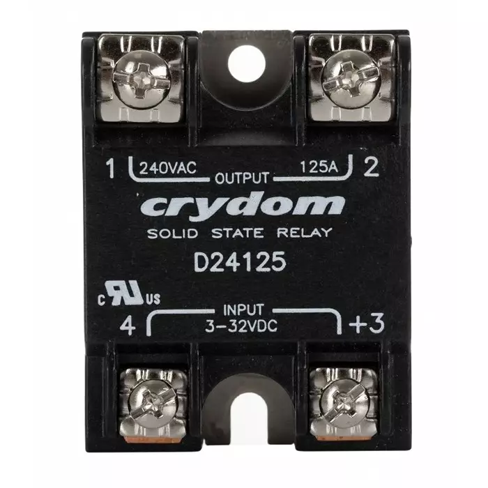 SENSATA/CRYDOM Solid State Relay SERIES 1 125 A RMS Load Surface Mount 280 V 32 Control, D24125