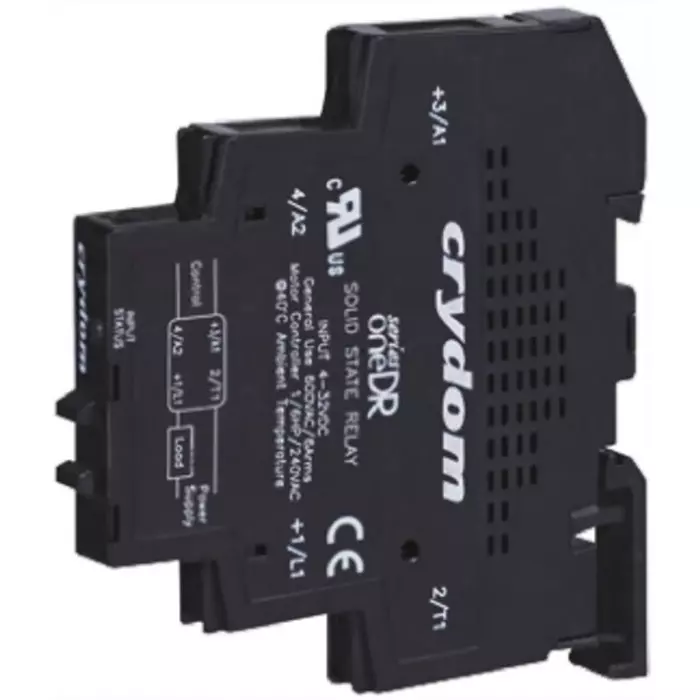 SENSATA/CRYDOM Solid State Interface Relay 32 V DC Control 6 A RMS Load DIN Rail Mount, DR48D06