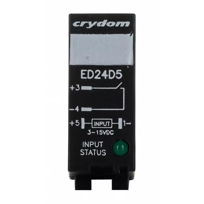 SENSATA/CRYDOM Solid State Relay ED Series 5 A Load DIN Rail Mount 280 V rms 15 DC Control, ED24D5