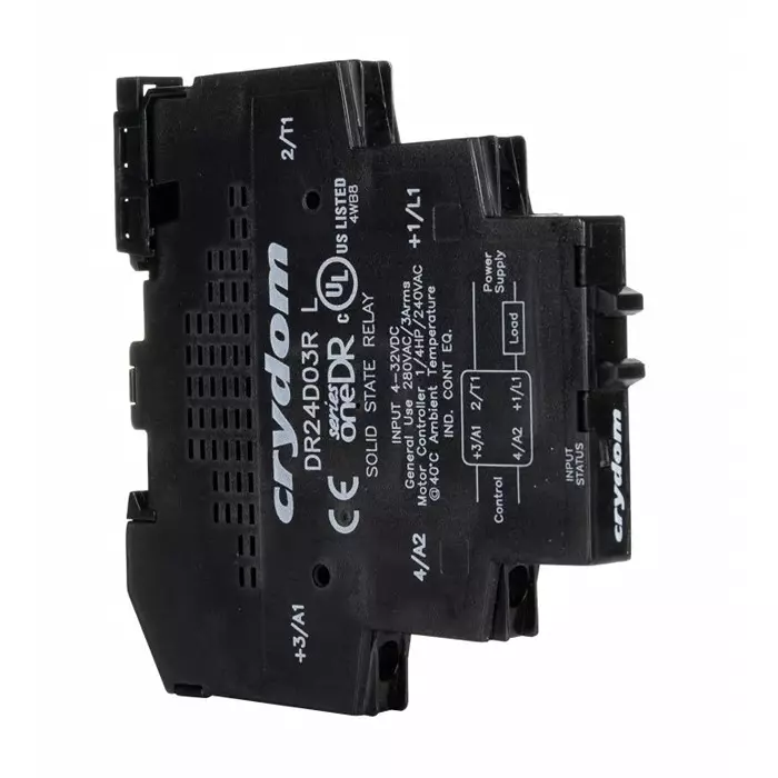 SENSATA/CRYDOM Solid State Interface Relay SeriesOne DR Series 32 V DC Control 3 A Load DIN Rail Mount, DR24D03R