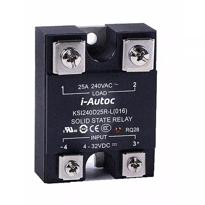 I-Autoc KSI Series Solid State Relay 100 A Load Panel Mount 280 V AC Load 280 V AC Control, KSI240A100-L