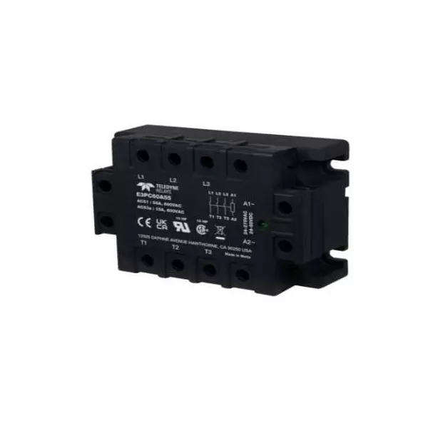 Teledyne Relays E3PC Series Industrial Solid State Relays Chassis Mount 25 A Load Current Rating, E3PC60D25