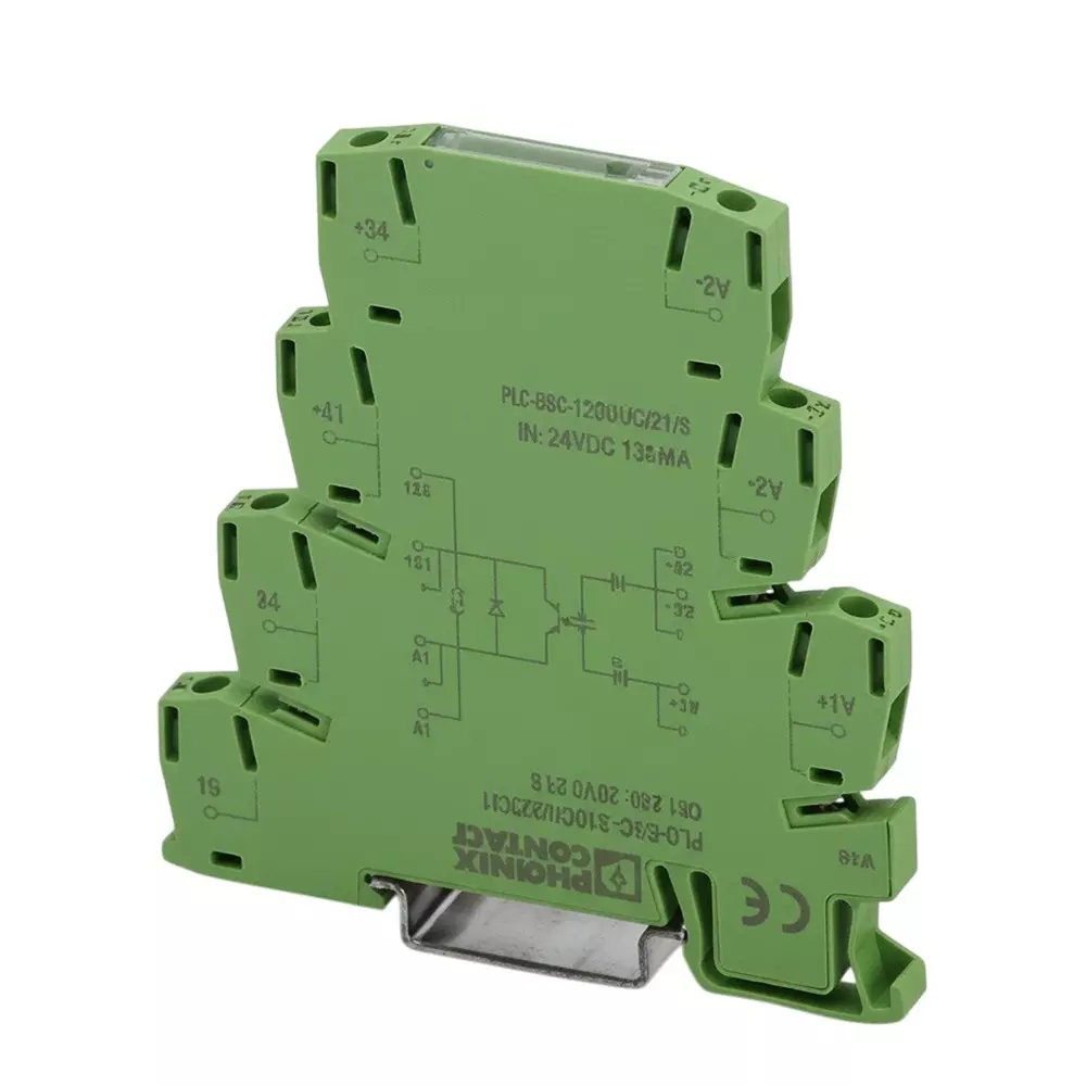 Phoenix Contact PLC-OPT Series Solid State Relays DIN Rail Mount 1 A Load Current Rating, 2900383