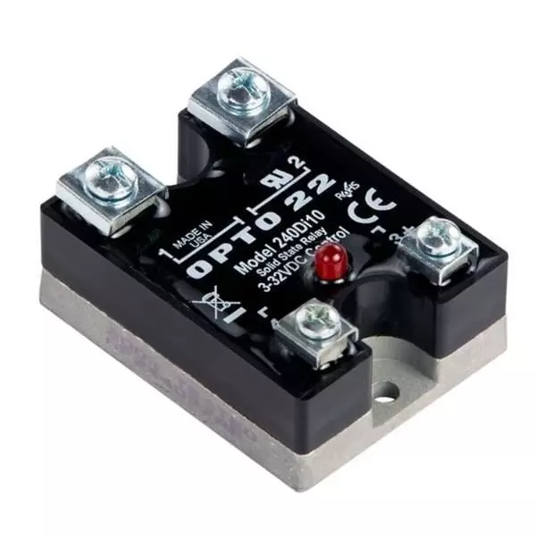 OPTO 22 DC Series Solid State Relays Panel Mount 10 A Load Current Rating, 240Di10