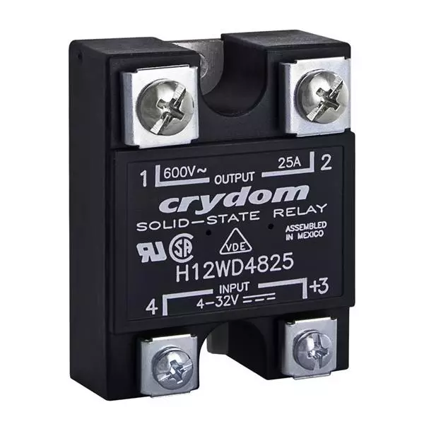 Crydom H12 Series Solid State Relays Panel Mount 50 A Load Current Rating, H12D4850PG