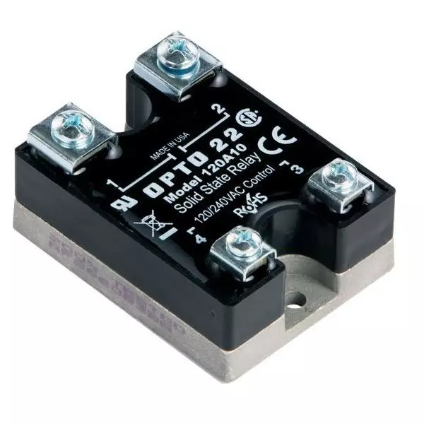 OPTO 22 AC Series Solid State Relays Panel Mount 10 A Load Current Rating, 120A10
