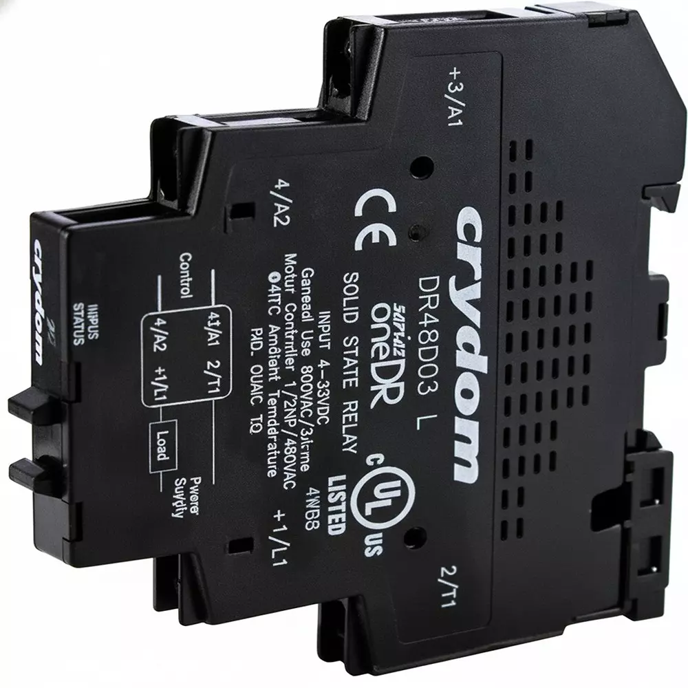 Crydom SeriesOne DR Series Solid State Relays DIN Rail Mount 6 A Load Current Rating, DR48D06XR