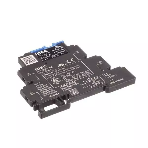 IDEC Solid State Relay DIN Rail Mount 3.5 Amp 1 Form A (SPST-NO) 24 V DC, RV8S-L-D24-D24