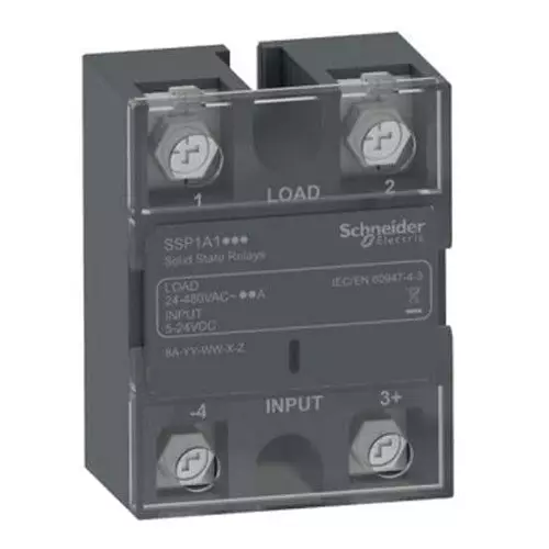 Schneider Electric Solid State Relay Panel Mount 90 A Load Current Rating, SSP1A190BDE