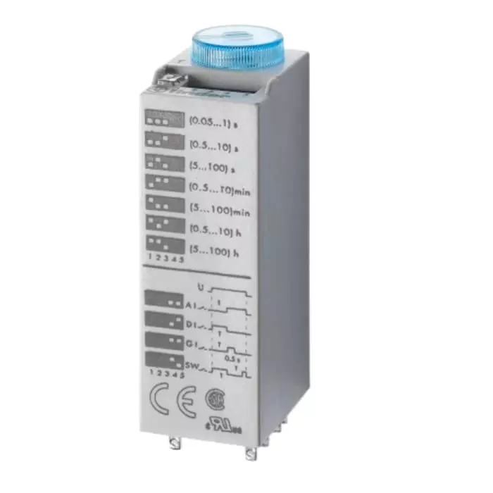 Finder 85 Series Snap On Timer Relay 230 to 240 V AC/DC 2-ContACt 0.05 to 100 s 3 to 100, 85.02.8.240.0000