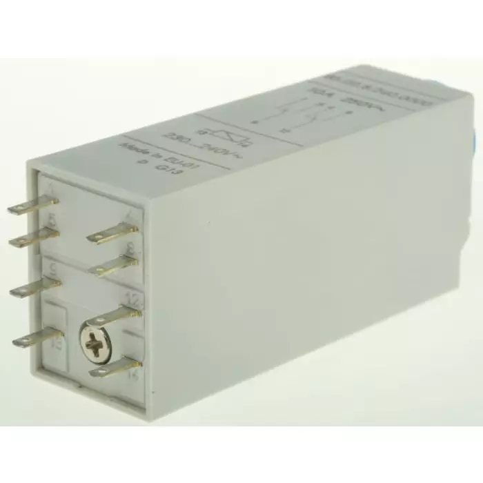 Finder 85 Series Snap On Timer Relay 230 to 240 V AC/DC 2-ContACt 0.05 to 100 s 3 to 100, 85.02.8.240.0000