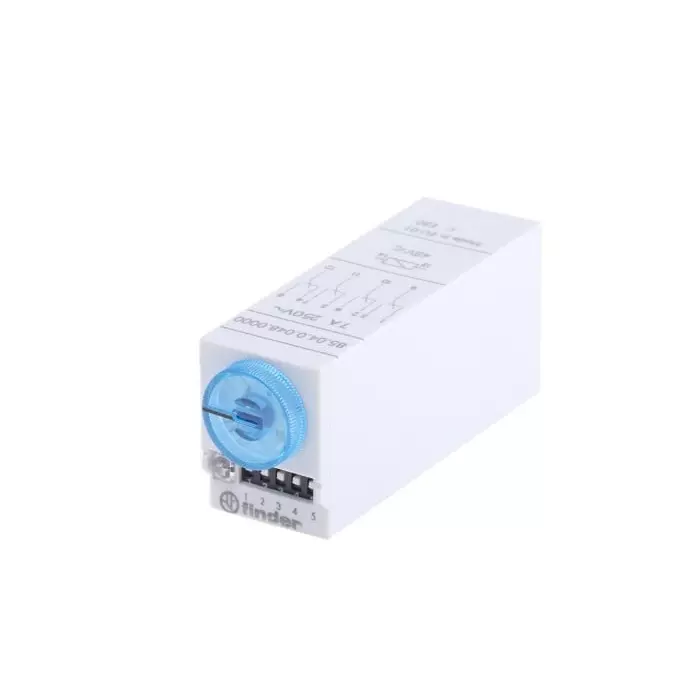 Finder 85 Series Plug In Timer Relay 48 V AC/DC 4-ContACt 0.05 to 100 s 3 to 100 min 5 to, 85.04.0.048.0000