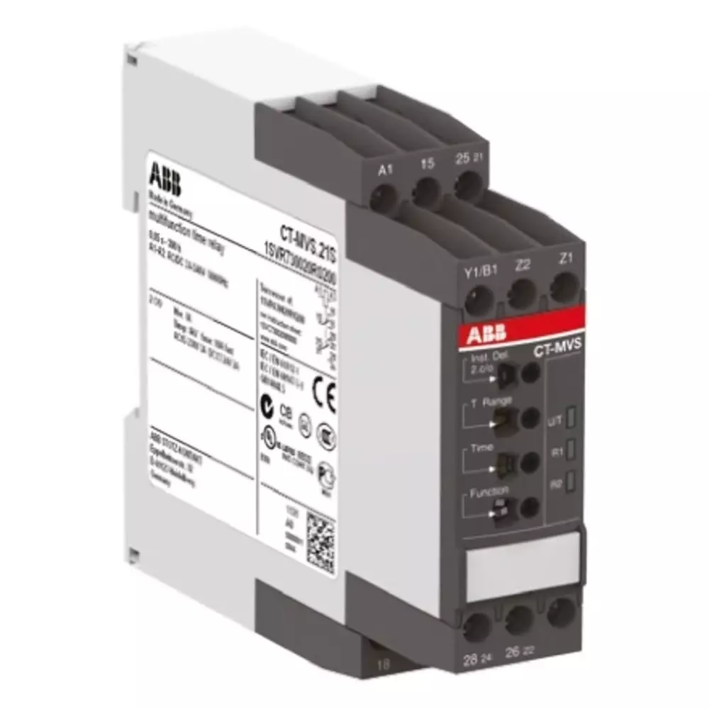 ABB CT-MVS Series DIN Rail, Snap-On Timer Relay, 1SVR730020R0200CT-MVS.21S