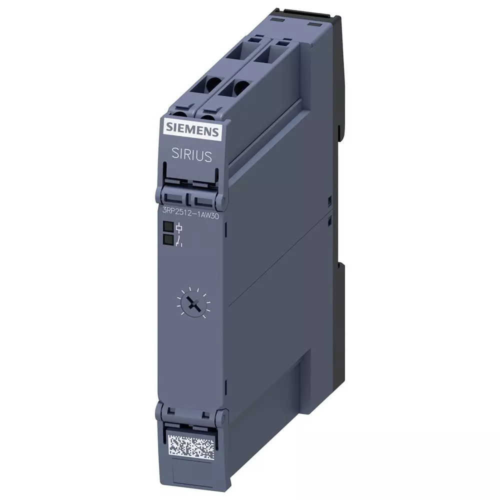 Siemens 3RP25 Series DIN Rail Mount Timer Relay, 12 - 240 V AC/DC, 1-Contact, 1.5 - 30s, 1-Function, SPDT, 3RP2512-1AW30