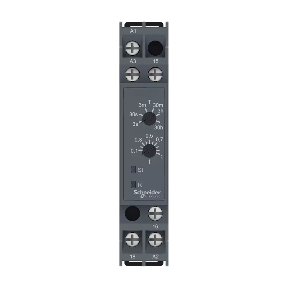 schneider-electric-timer-relay-type-easy-harmony-series-1-co-5-a-current-output-on-delay-single-function-and-0--30-hrs-range-re10ramun