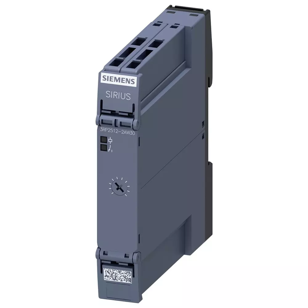 Siemens 3RP25 Series DIN Rail Mount Timer Relay, 12 - 240 V AC/DC, 1-Contact, 1.5 - 30s, 1-Function, SPDT, 3RP2512-2AW30