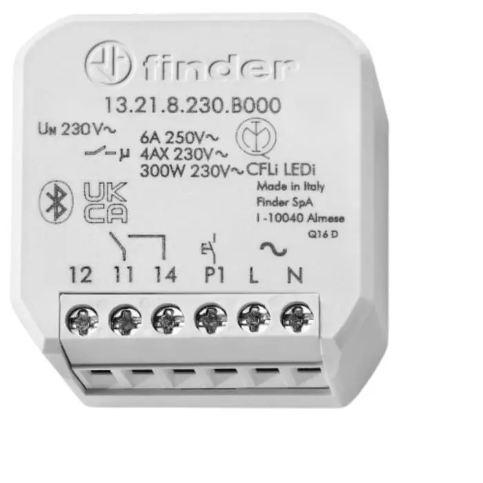 Finder Wall Mount Timer Relay 250 V 1-ContACt 10s SPDT, 13.21.8.230.B000