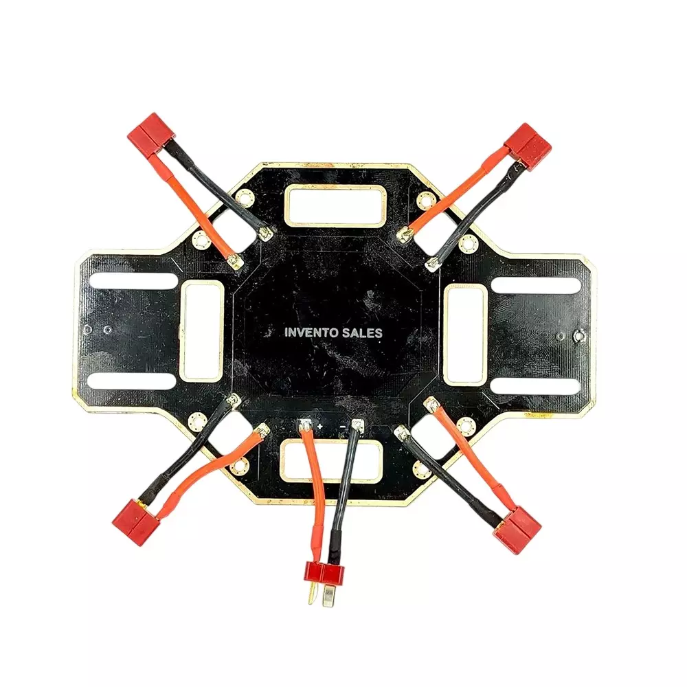 Invento PCB Board Bottom Plate with Soldered Connectors Glass Fiber for F450 Quadcopter Drone, ISC 1613-C