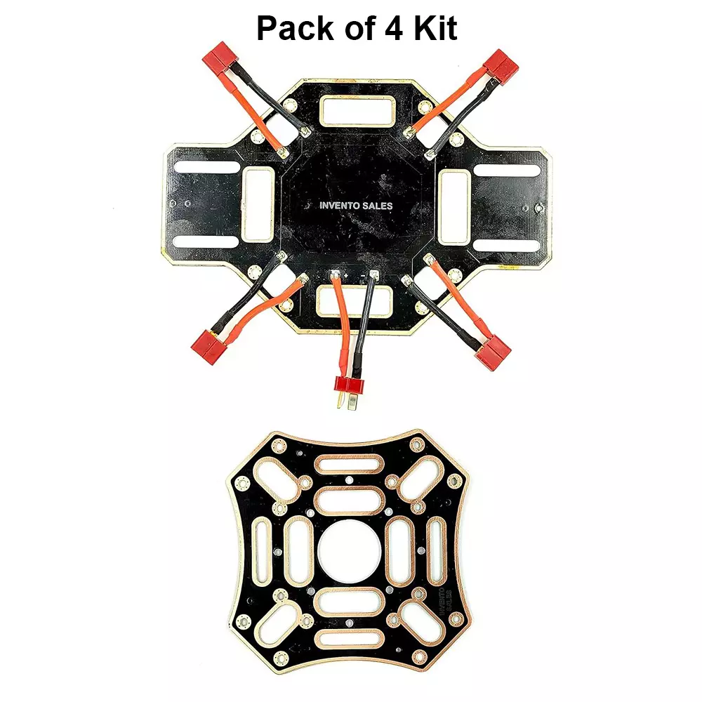 invento-4pcs-f450-quadcopter-frame-pcb-board-power-distribution-board-bottom-plate-with-soldered-connectors-and-top-plate-set