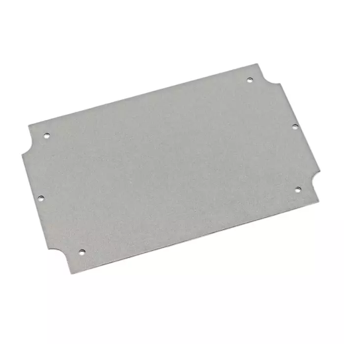Hammond Base Plate for Flanged 1555 HF & H2F Enclosures 167.13 x106.66 mm Steel, 2539571