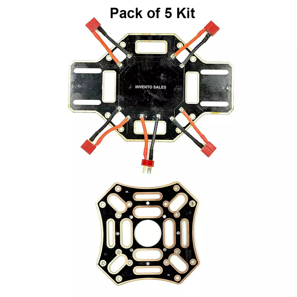 invento-5pcs-f450-quadcopter-frame-pcb-board-power-distribution-board-bottom-plate-with-soldered-connectors-and-top-plate-set