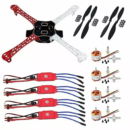 Invento F450 Quadcopter DIY Kit - F450 Frame + 1000KV BLDC + 30A ESC + 1045 Propellor ISC 827