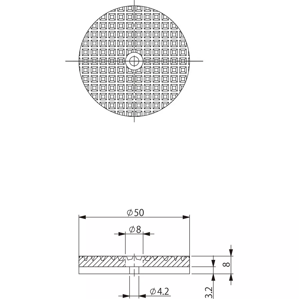 eins-round-pad-for-mini-cylinder-phi50-nitrile-rubber-cp-016