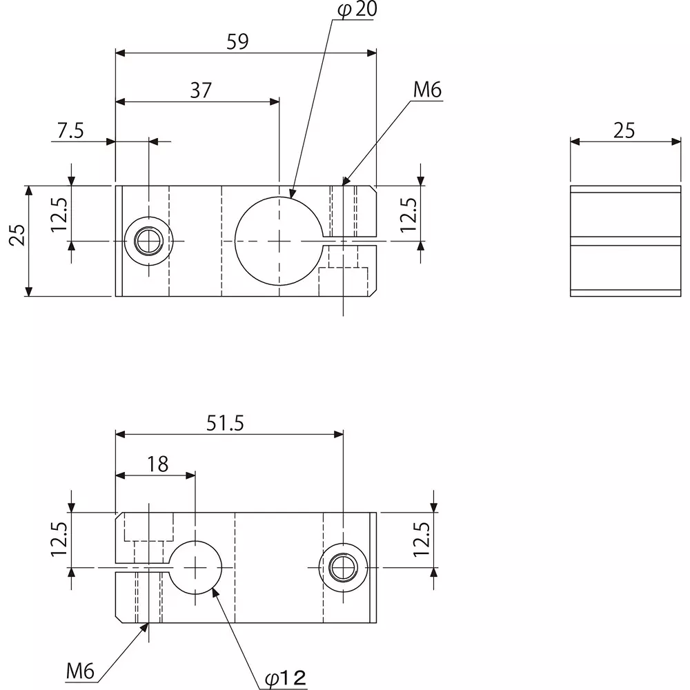 eins-cross-connector-phi20-12-super-duralumin-515-mm-length-n01861-204