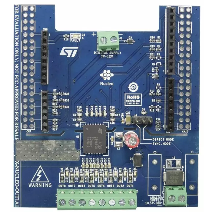 STMicroelectronics NUCLEO Evaluation Kit for STM32 Nucleo, X-NUCLEO-OUT01A1