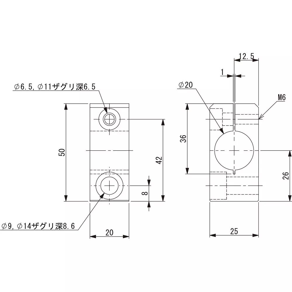 eins-attachment-bracket-phi20-m8-super-duralumin-n01862-214