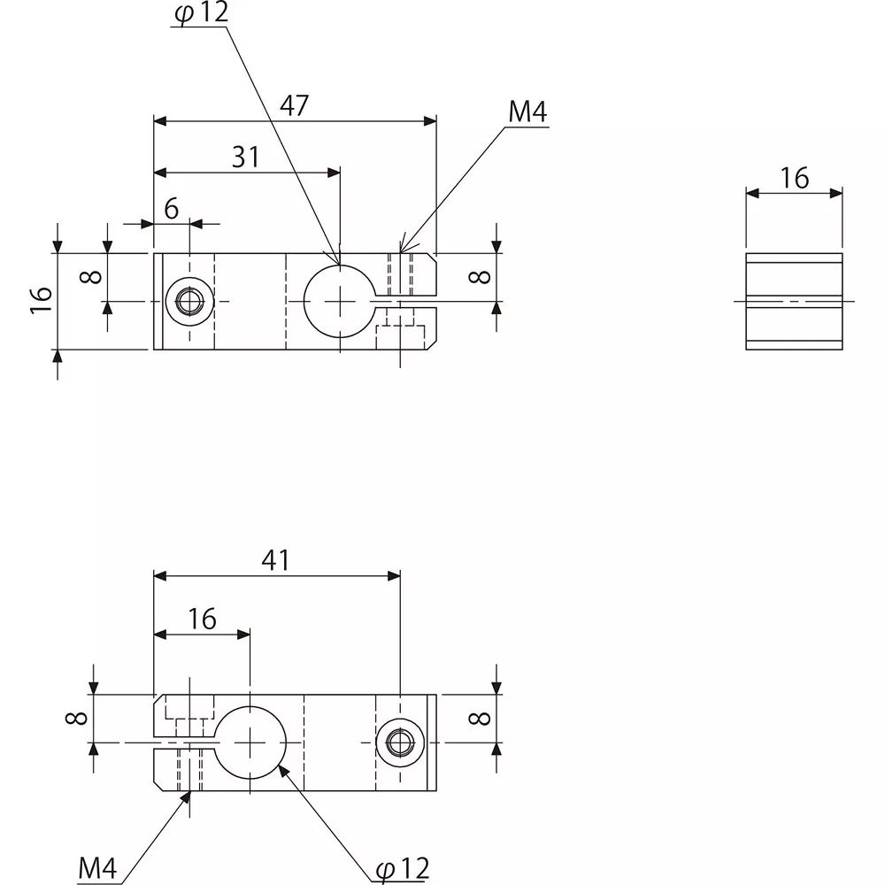 eins-cross-connector-phi12-12-super-duralumin-41-mm-length-n01861-202