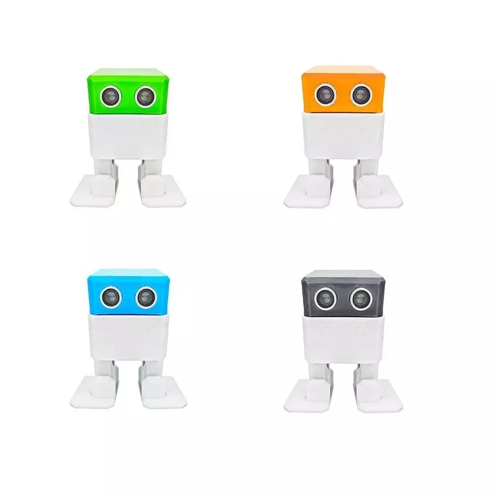 Invento Humanoid Robot Frame Kit Plastic PLA 70x70x120 mm (LxBxH) Assorted, ISC 1115-N2 (Pack of 4 Kit)