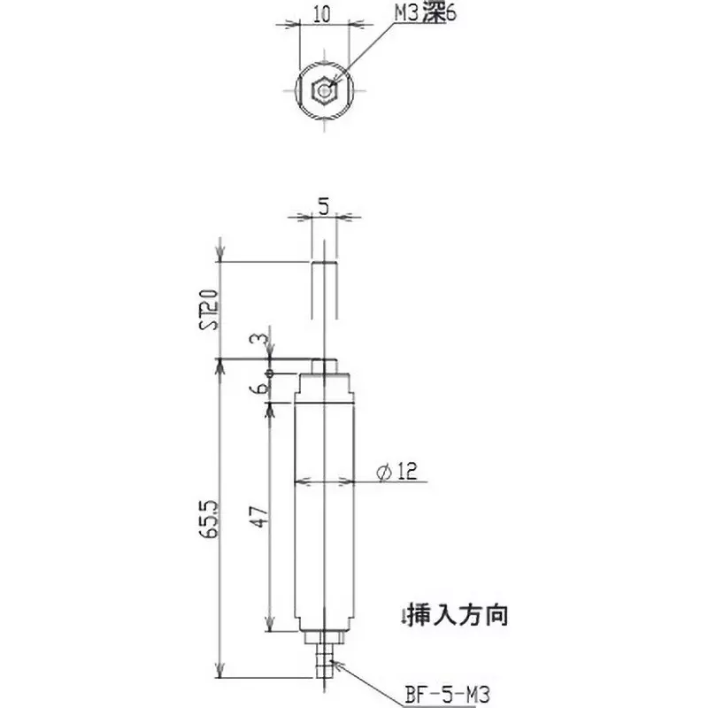 eins-cylinder-for-pipe-attachment-12-mm-height-12-mm-width-12-mm-depth-mcp1-1220