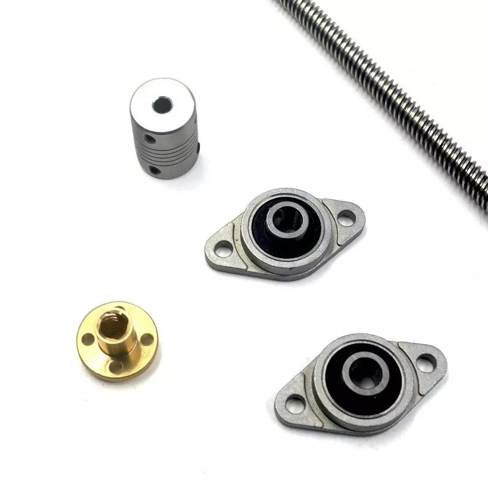 invento-2pcs-500mm-trapezoidal-lead-screw-t8-8mm-pitch-2mm-lead-8-tr8-brass-nut-4pcs-fl08-bearing-5x8-flexible-coupling-for-3d-printer-cnc-robotics