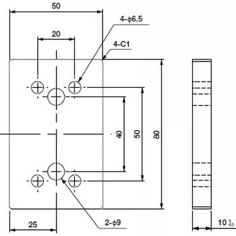 eins-chuck-spacer-for-eoat-duracon-10-mm-height-80-mm-width-50-mm-depth-ecp-031