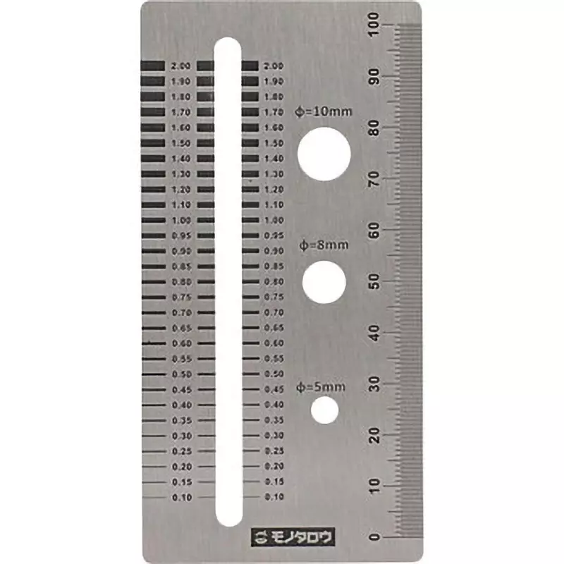 MonotaRO Stainless Steel Crack Scale Stainless steel, 49725682