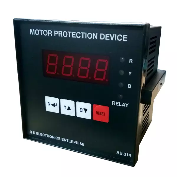 R K ELECTRONICS ENTERPRISE 3 Phase Motor Protection Device 0.2 To 6.25A Operating Range Flush Mounting, AE-314