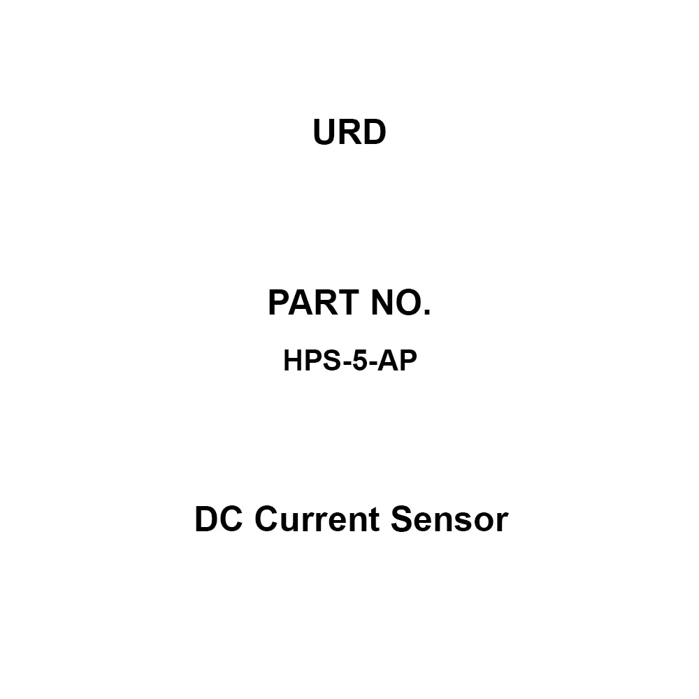 URD DC Current Sensor ±5 Amp Rated Current, HPS-5-AP
