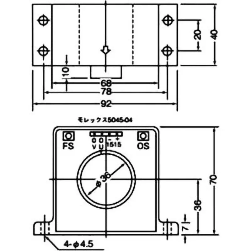 URD DC Current Sensor ±800 Amp Rated Current, HCS-36-800-AP