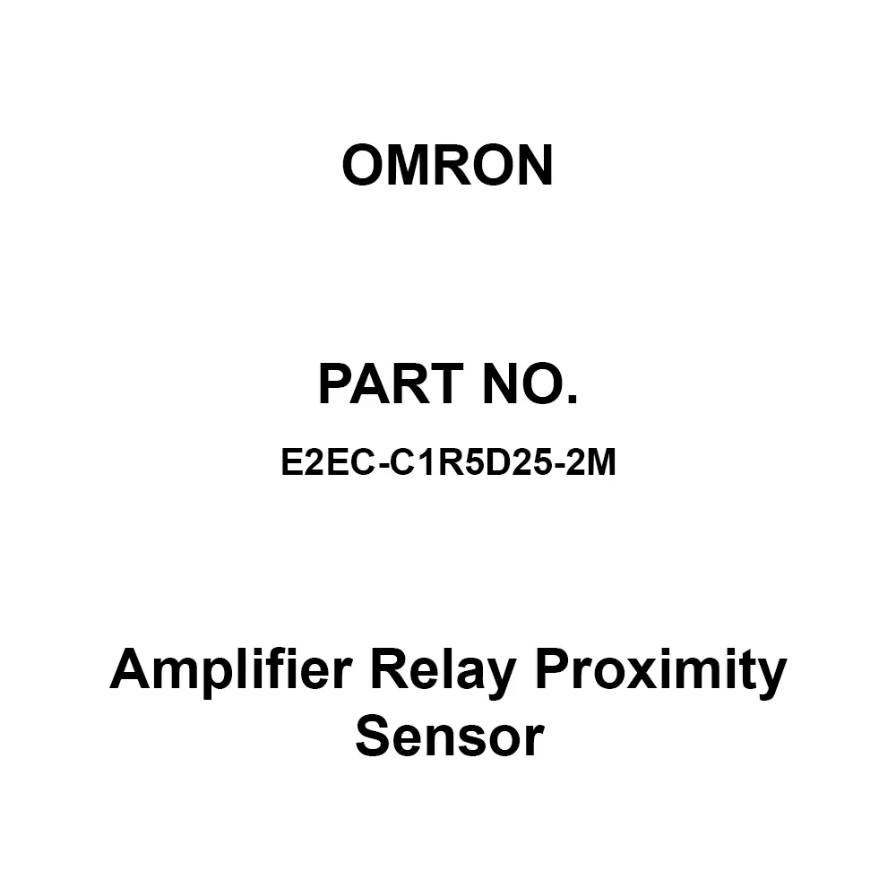 Omron Amplifier Relay Proximity Sensor 50 mΩ or more at 500 V DC, E2EC-C1R5D25-2M