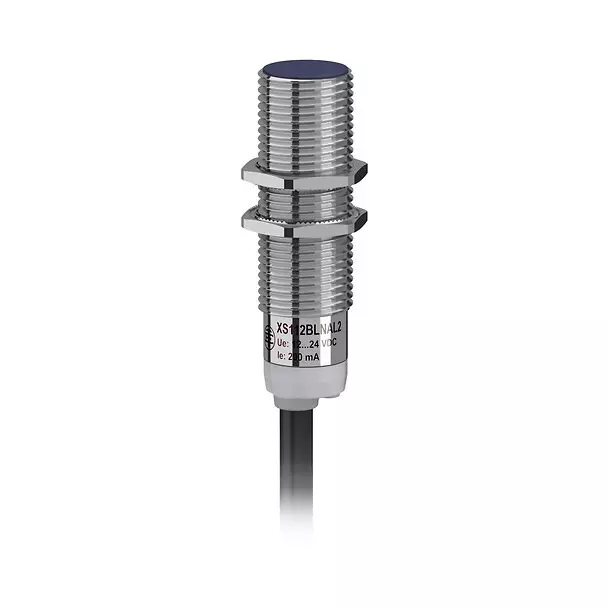 Telemecanique Inductive Proximity Sensor General Purpose Cylindrical M12 Design 44 mm Size Flush Mountable 1 NO Discrete Output Function, XS112BLPAL2