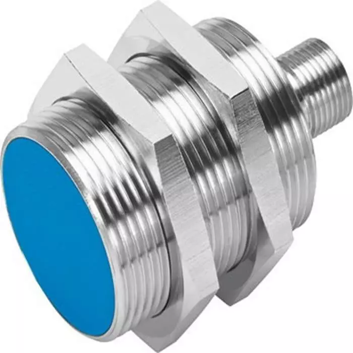Festo Inductive Threaded barrel Proximity Sensor, M30, 10 mm Detection, NPN NC, 10 - 30 V DC, SIEN-M30B-NO-S-L