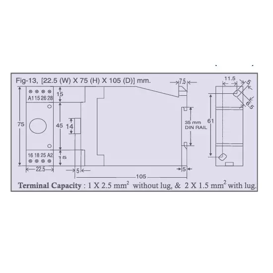 Paragon Single Mode Proximity Control Unit 22.5x75x105 mm 240 V AC/DC, PRX-22