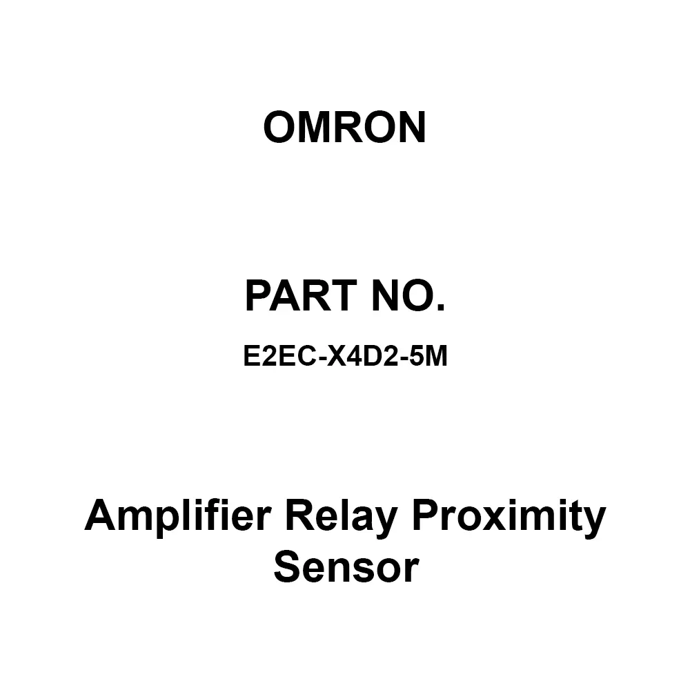 Omron Amplifier Relay Proximity Sensor 50 mΩ or more at 500 V DC, E2EC-X4D2-5M