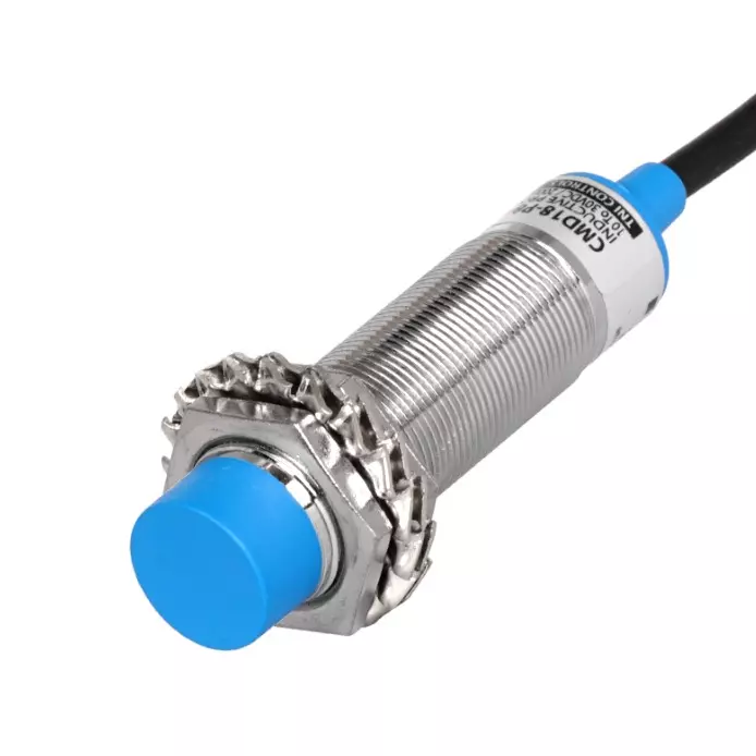 TNI CMD18 Series Inductive Proximity Sensor DC Type NPN Logic NO Output Non Flush Mounting and 8 mm Range, CMD18-N8-0