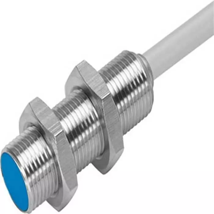 Festo Inductive Threaded barrel Proximity Sensor, M12, 2 mm Detection, PNP NC, 10 - 30 V DC, SIEN-M12B-PO-K-L